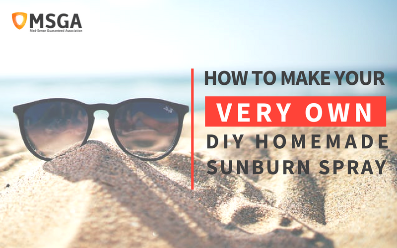 How to Make Your Own DIY Homemade Sunburn Spray