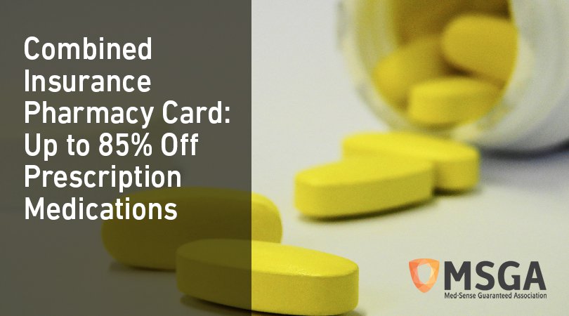 Combined Insurance Pharmacy Card: Up to 85% Off Prescription Medications